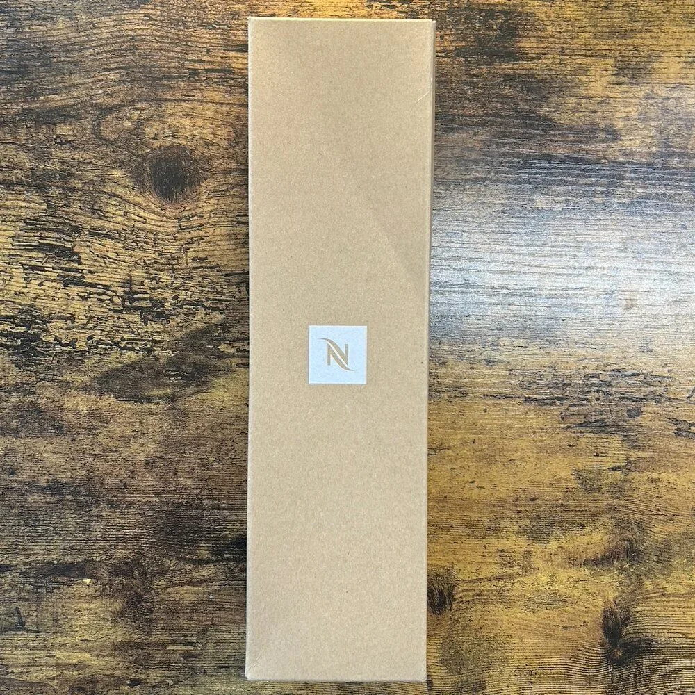 NWT Nespresso Organic Cotton Coffee Towel w/ PU Leather Strap | New in Box